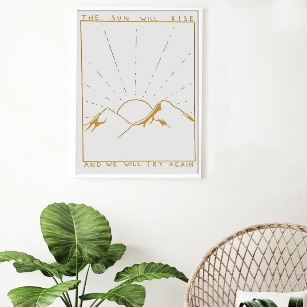 100% polyester print poster